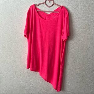 Danskin Now Women’s Bright Pink 3X Loose Fit Top